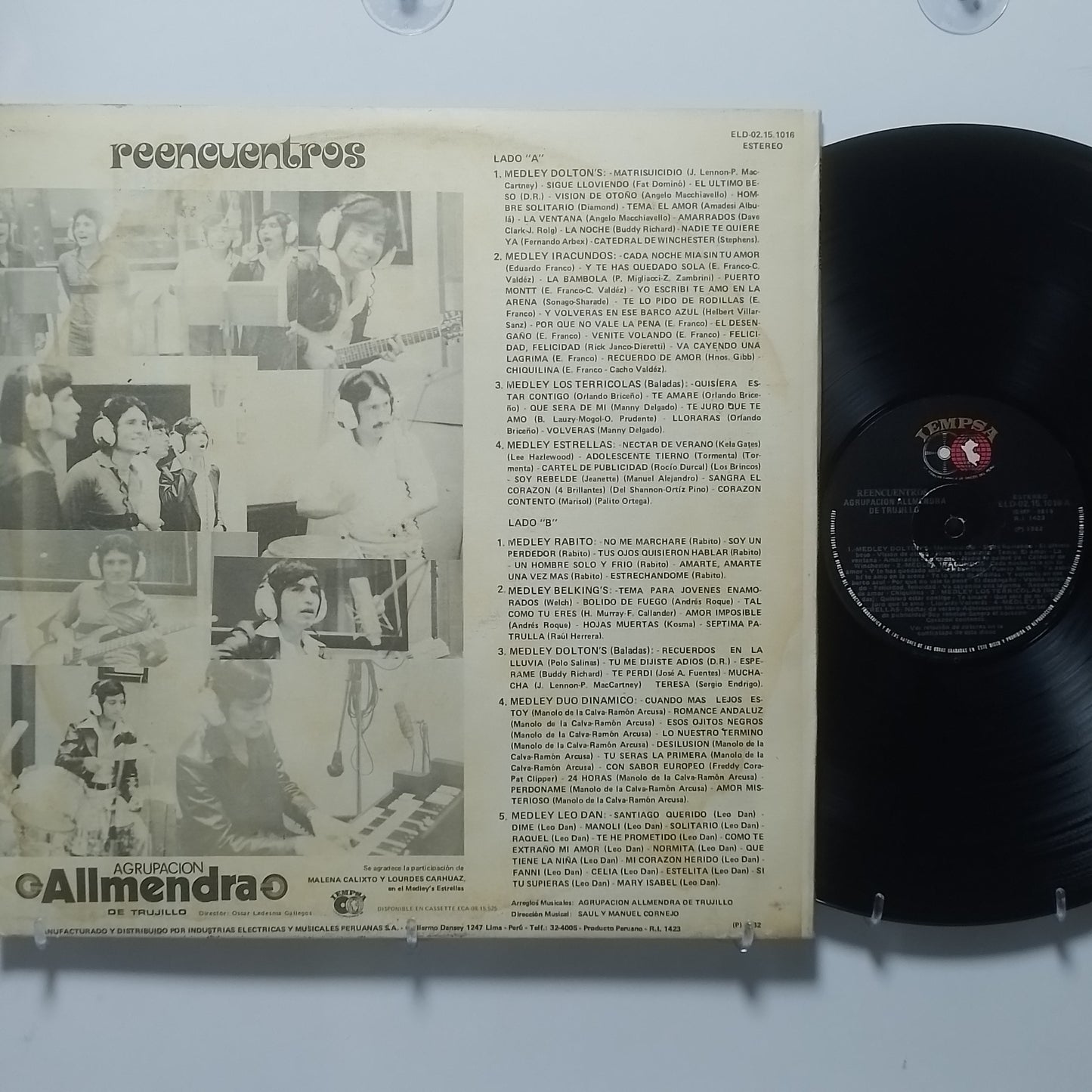 lp agrupacion almendra de trujillo reencuentros made peru 1982 latin rock