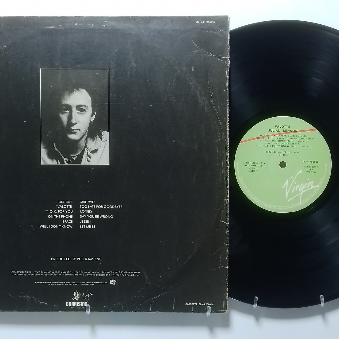 lp Julian Lennon Valotte made peru 1984 pop rock