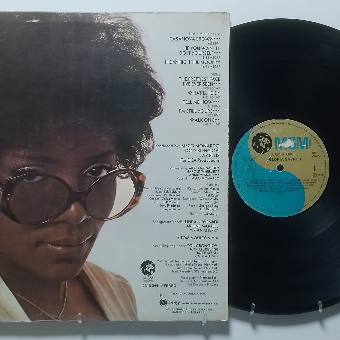 lp gloria gaynor Experience Gloria Gaynor made peru 1976 funk disco