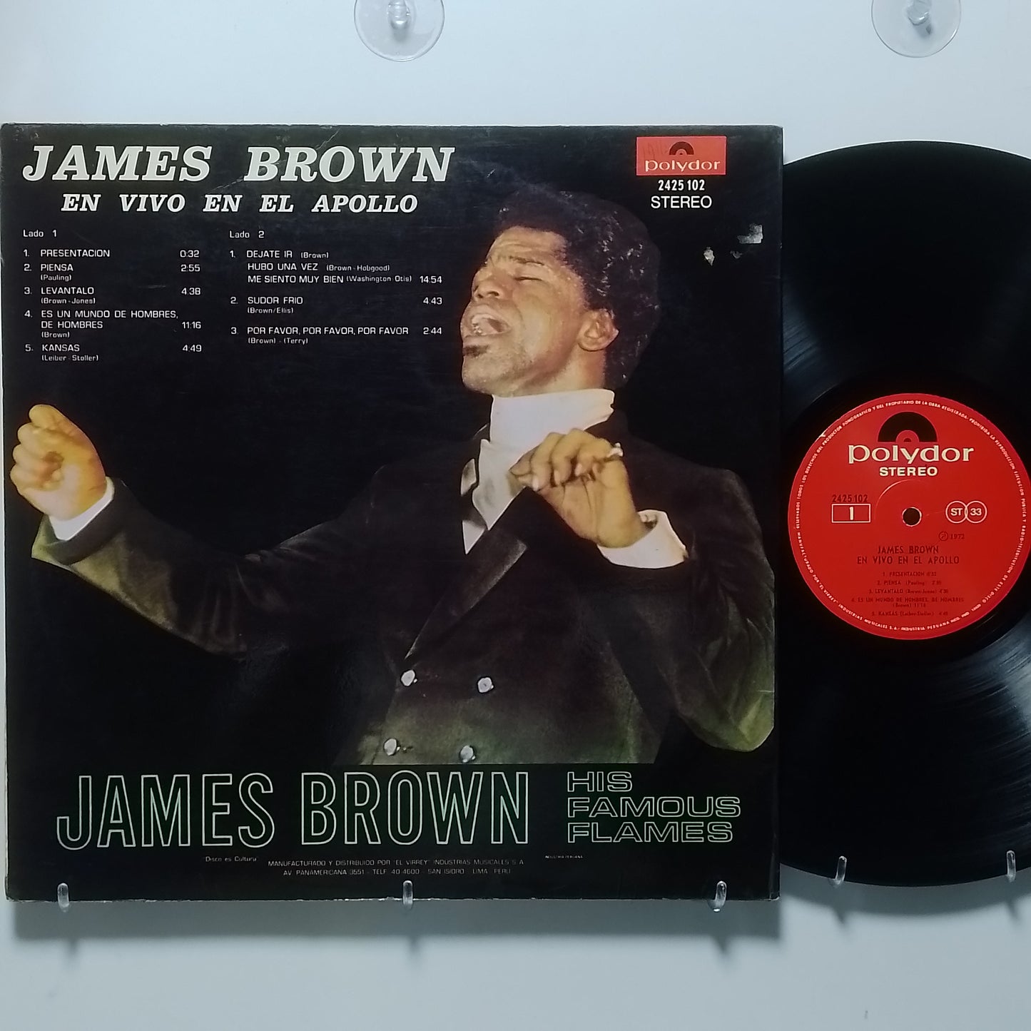 lp James Brown Live At The Apollo made peru 1972 funk soul