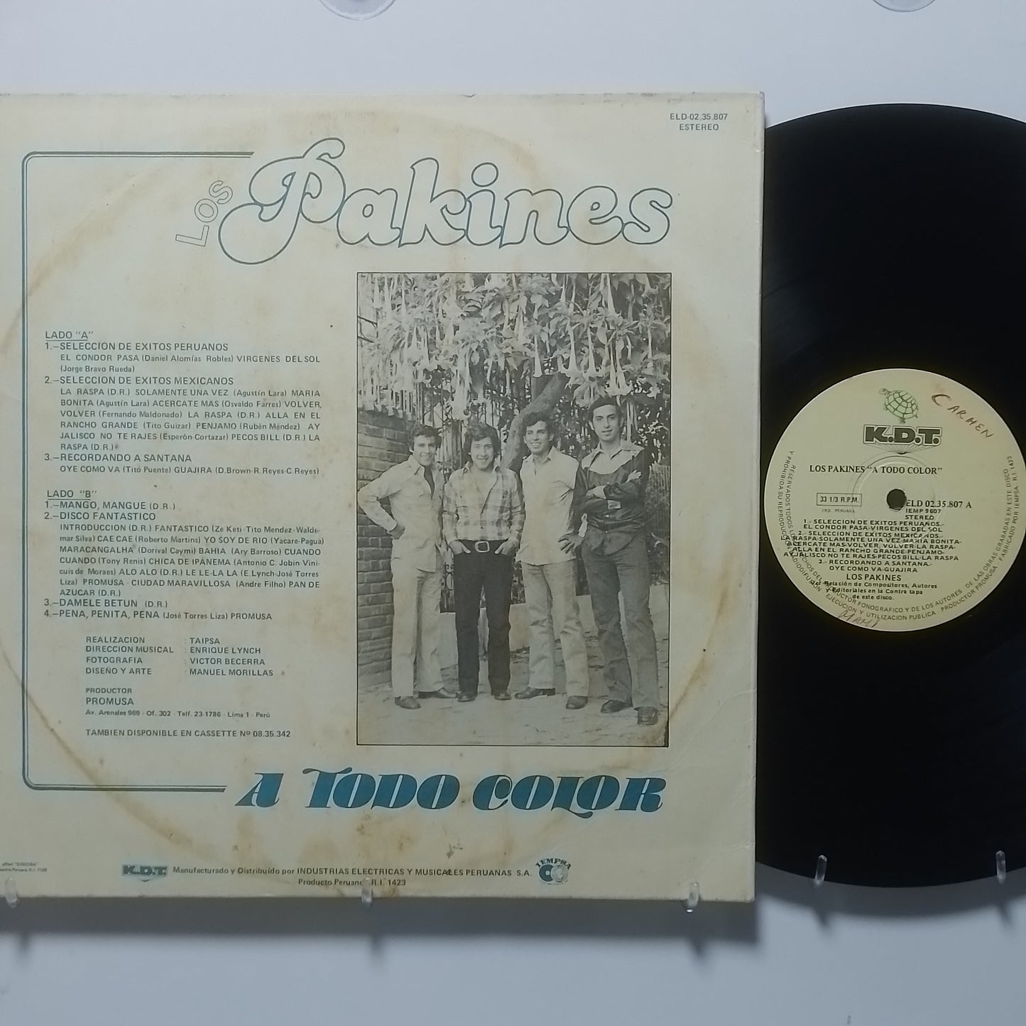 lp Los Pakines A Todo Color made peru 1978 latin cumbia