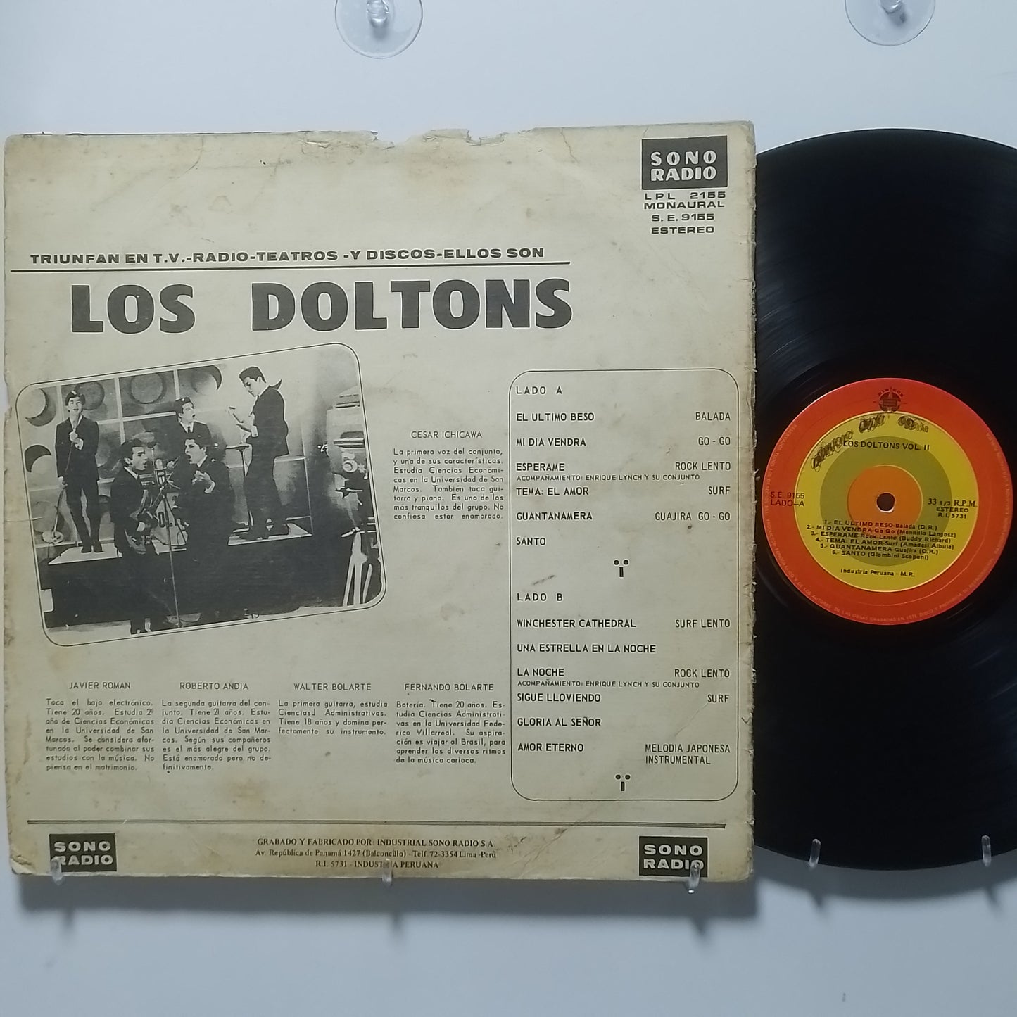 lp los doltons vol 2 made peru 1967 latin rock