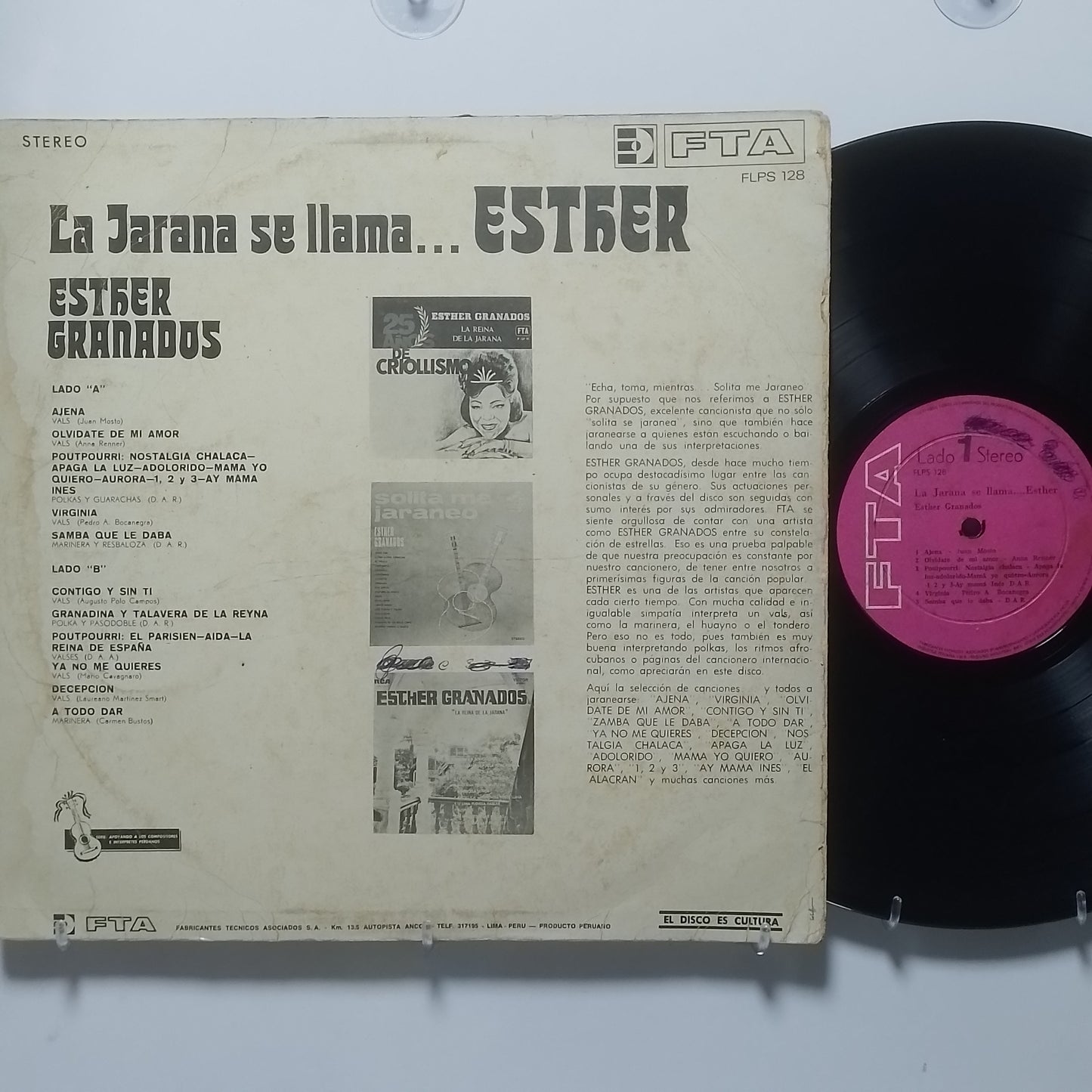 lp Esther Granados La Jarana Se Llama Esther made peru 1972 criollo folk