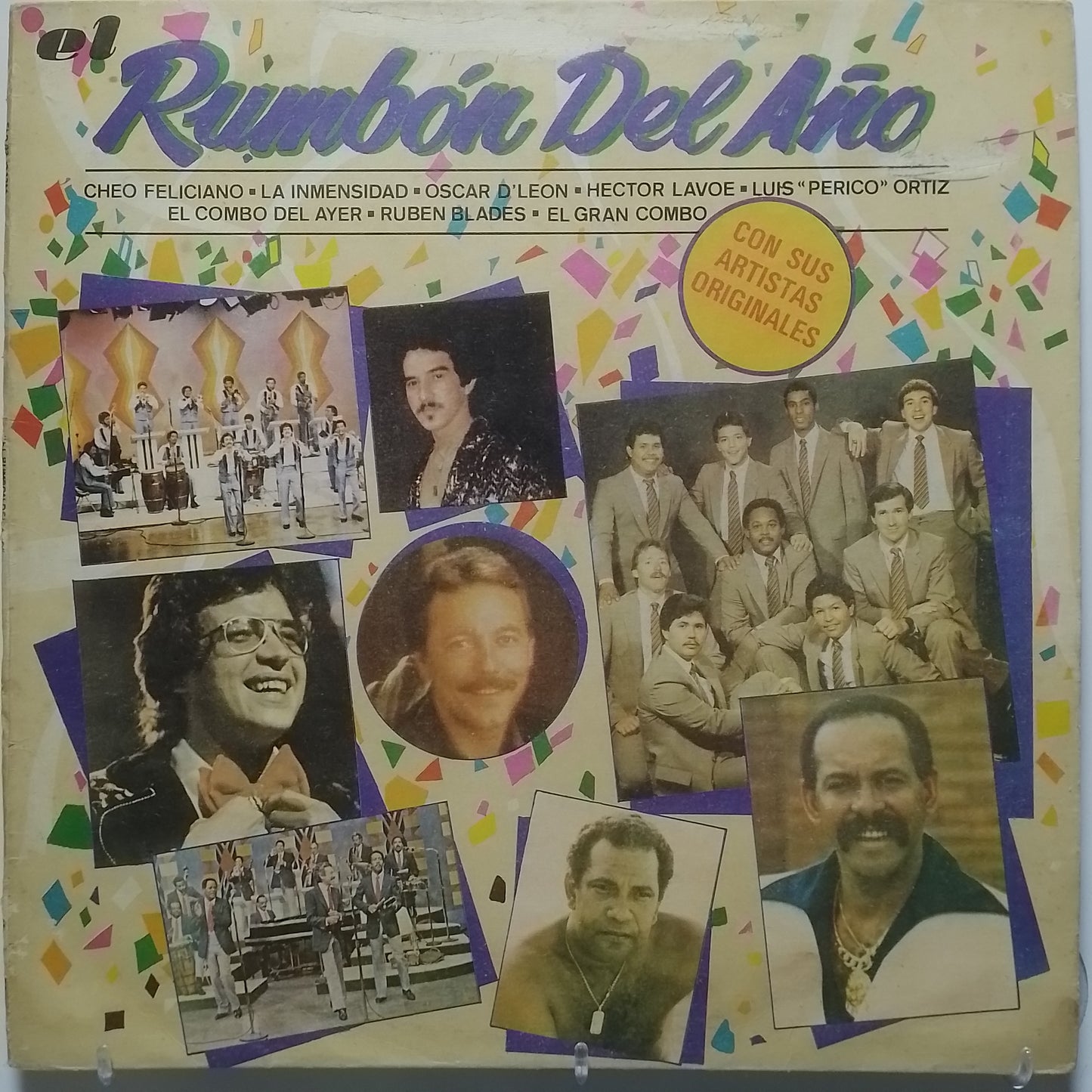 lp Rumbon Del Año Hector Lavoe Ruben Blades Cheo Feliciano varios made peru 1984 salsa