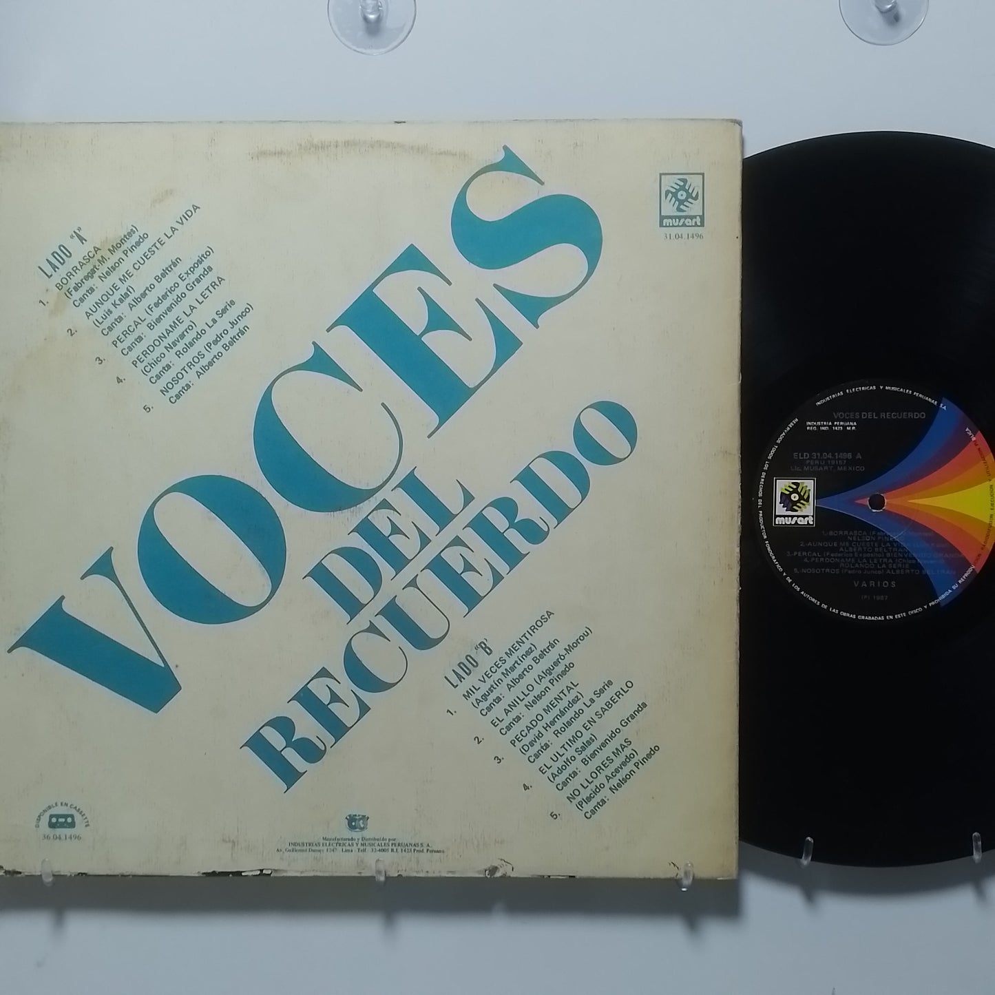 lp voces del recuerdo bienvenido granda rolando la serie alberto beltran varios made peru 1987 tropical latin