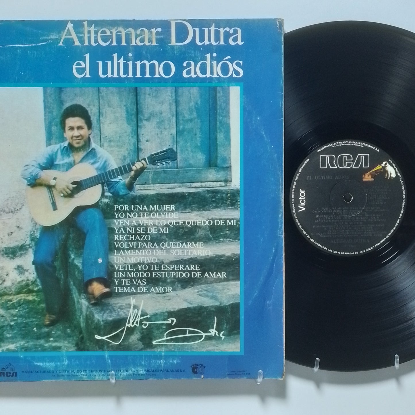 lp Altemar Dutra El ultimo Adios made peru 1984 latin bolero