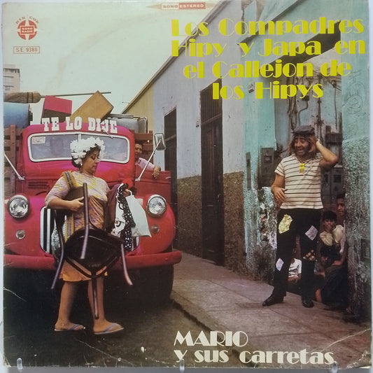 lp mario y sus carretas los compadres hipy y japa en el callejon de los hipys made peru 1970 criollo folk