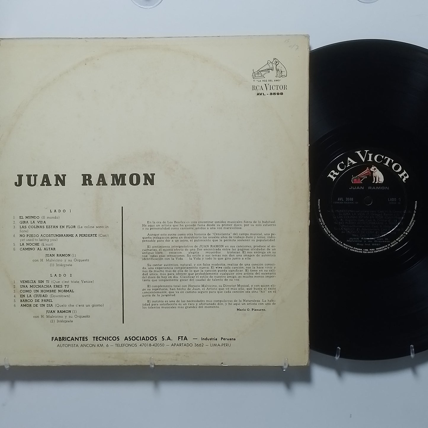 lp juan ramon juan ramon made peru 1970 latin balada