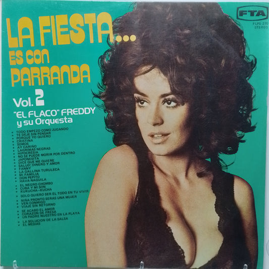 lp Freddy Roland Y Su Orquesta La Fiesta Es Con Parranda Vol 2 made peru 1977 salsa cumbia