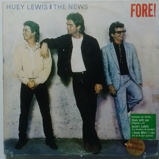 lp Huey Lewis & The News Fore! made peru 1986 rock