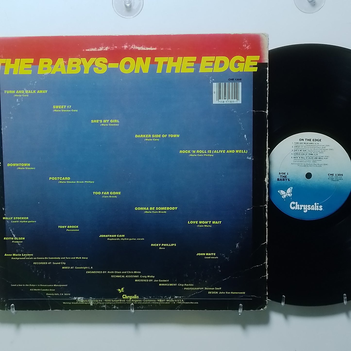 lp The Babys On The Edge made usa 1980 pop rock