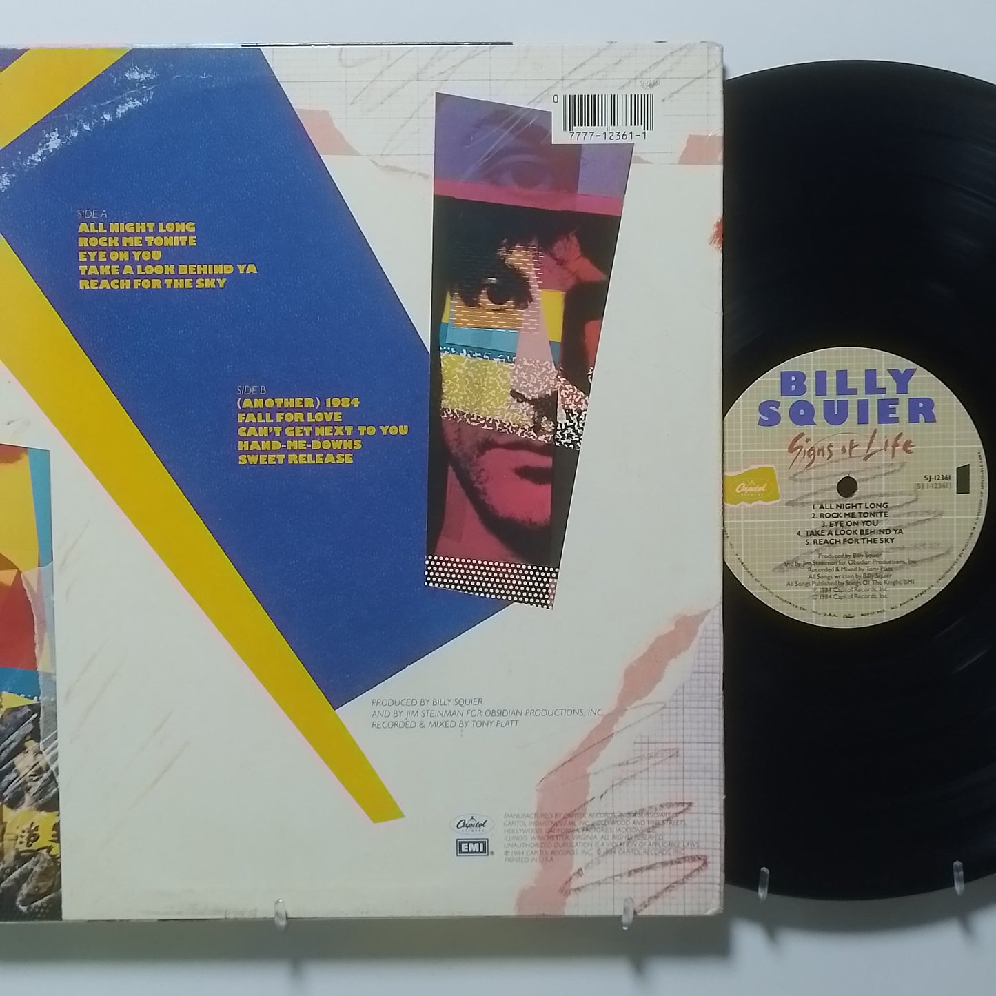 lp Billy Squier Signs Of Life made usa 1984 hard rock