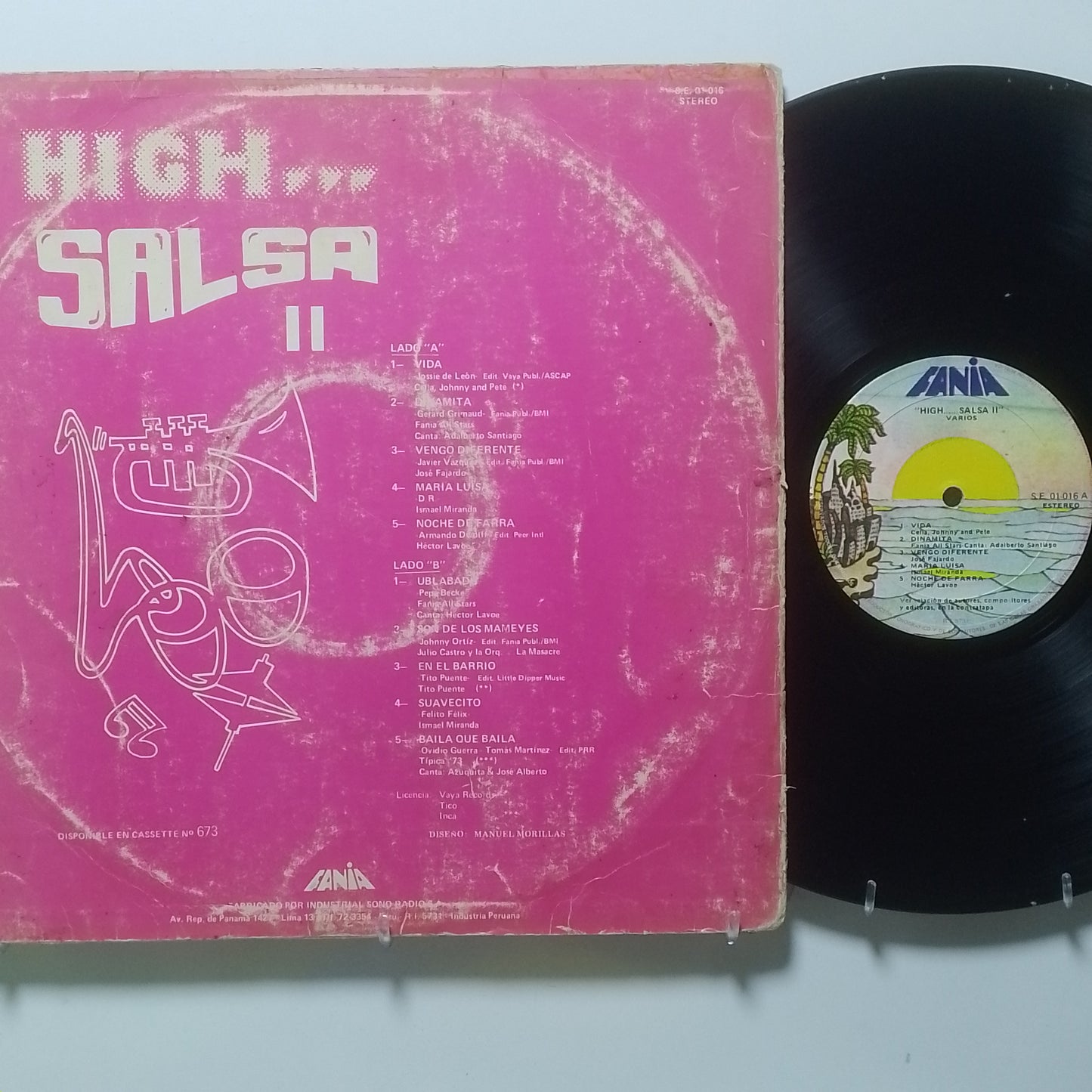 lp High Salsa II Hector Lavoe Ismael Miranda Fania All Stars varios made peru 1980 salsa