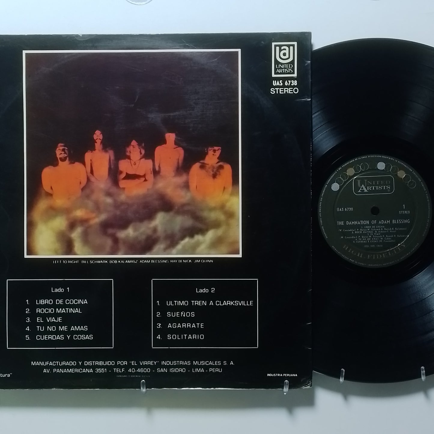 lp Damnation Of Adam Blessing Damnation Of Adam Blessing made peru 1969 rock psicodelico