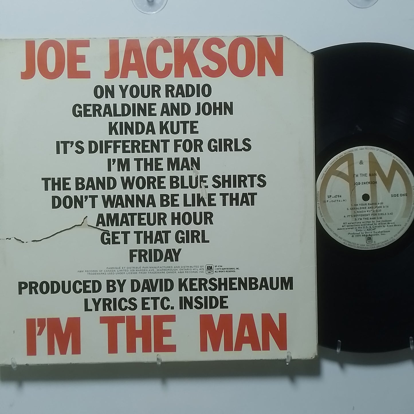 lp Joe Jackson I'm The Man made canada 1979 pop rock