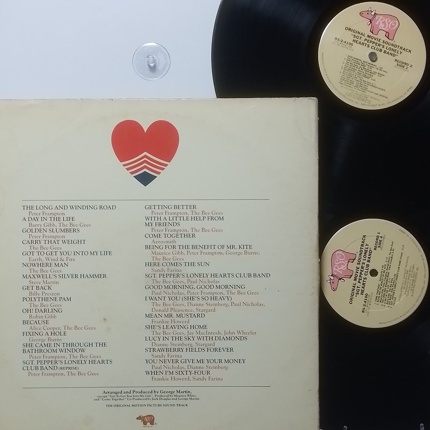 x2 lp Sgt Pepper's Lonely Hearts Club Band soundtrack movie bee gees peter frampton varios made usa 1978 rock