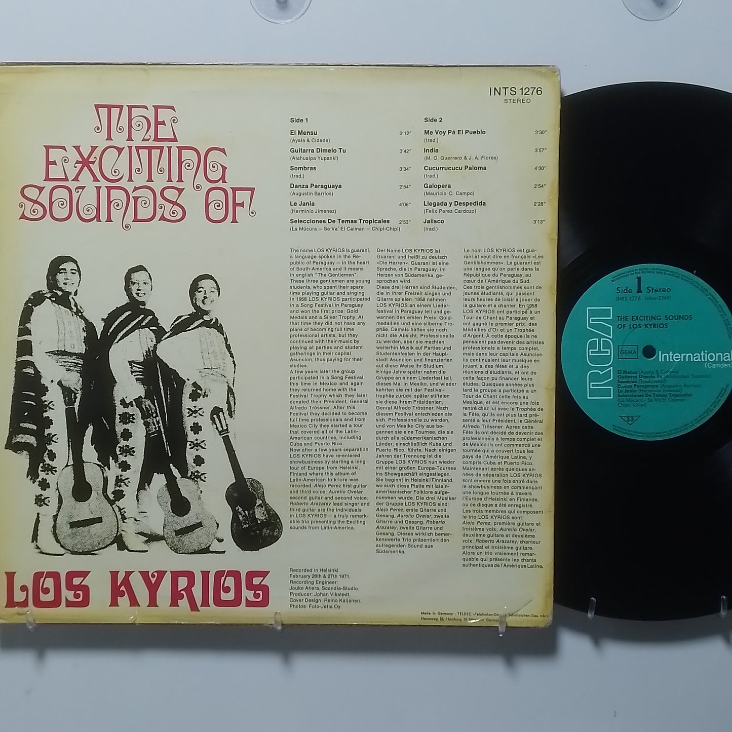 lp Los Kyrios Del Paraguay Los Kyrios Del Paraguay made alemania 1973 latin folk