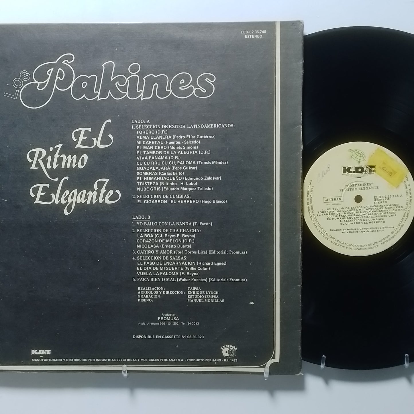 lp Los Pakines El Ritmo Elegante made peru 1978 salsa cumbia