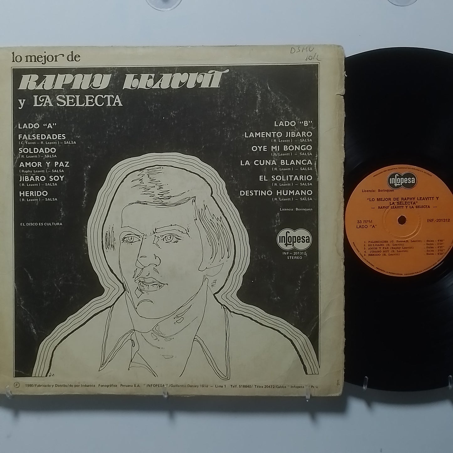 lp Raphy Leavitt Y Su Orquesta La Selecta lo mejor de made peru 1975 salsa