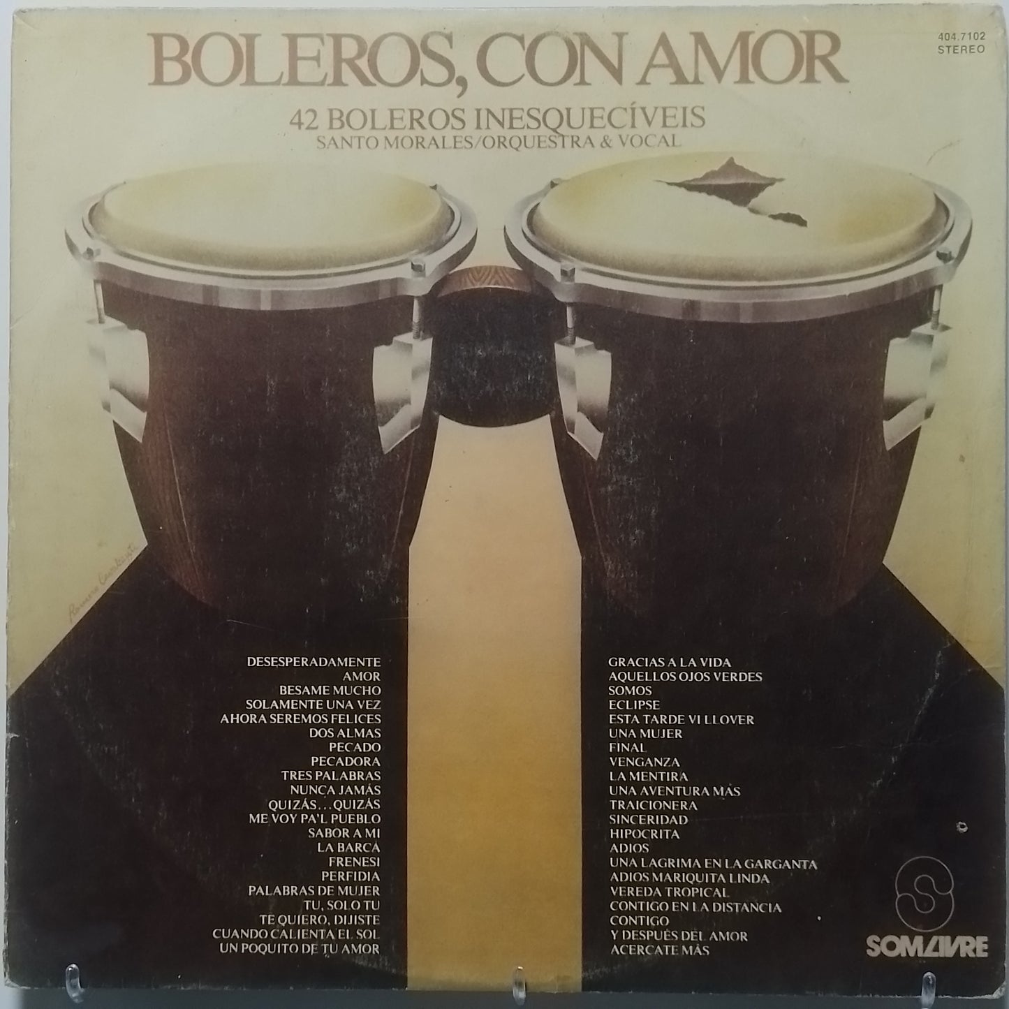 lp Santo Morales Orquestra & Vocal boleros con amor made peru 1978 latin bolero