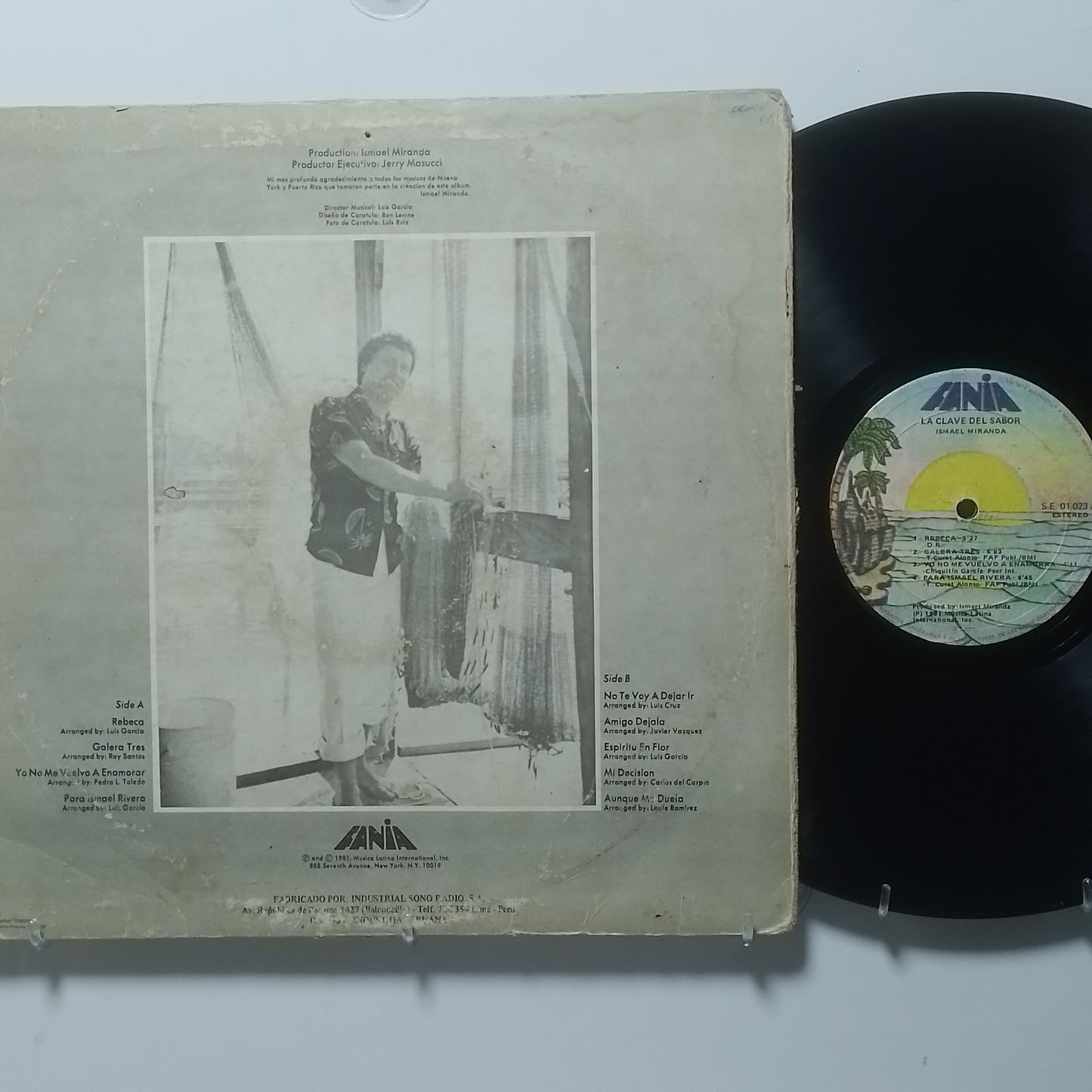 lp Ismael Miranda La Clave Del Sabor made peru 1981 latin salsa