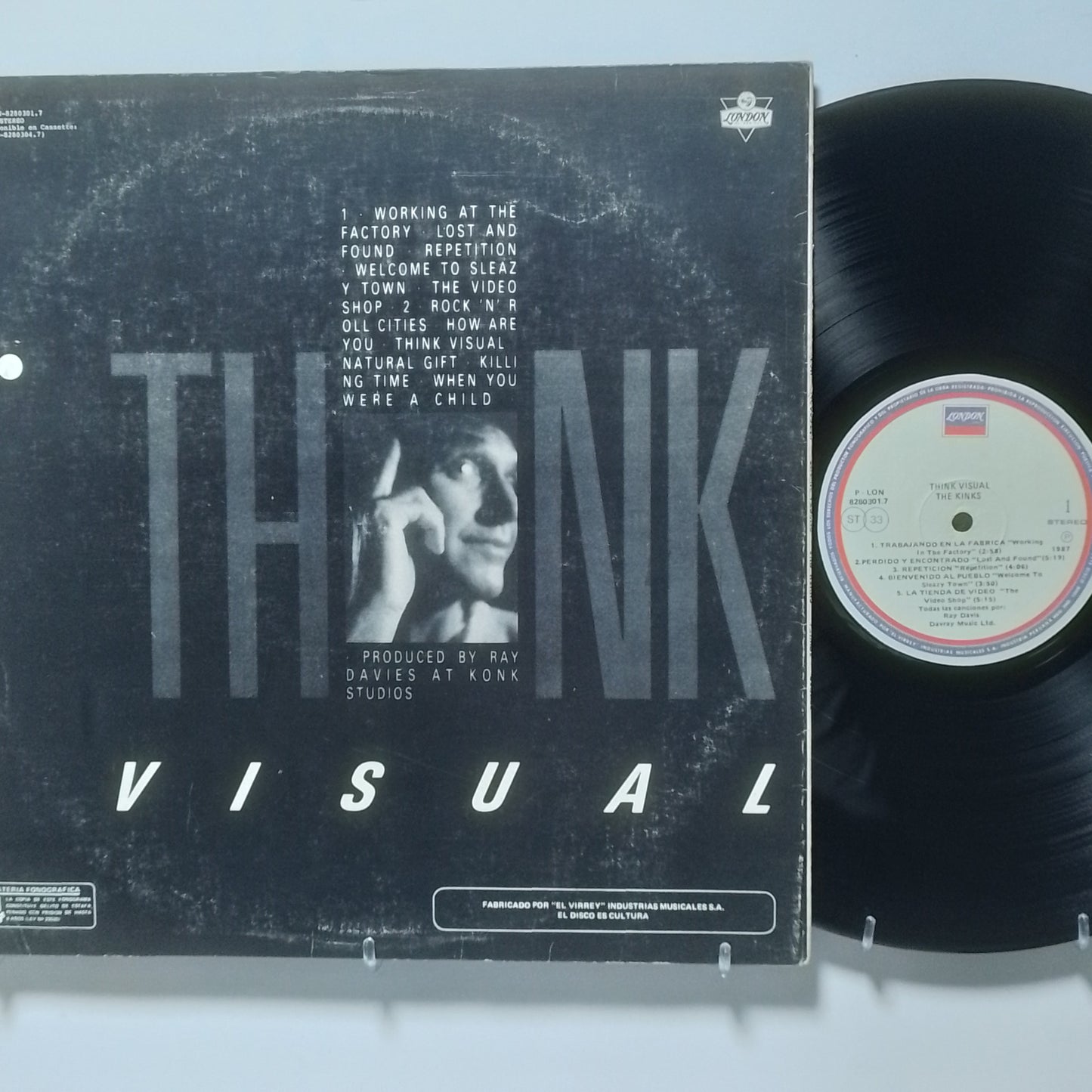 lp The Kinks Think Visual made peru 1986 pop rock