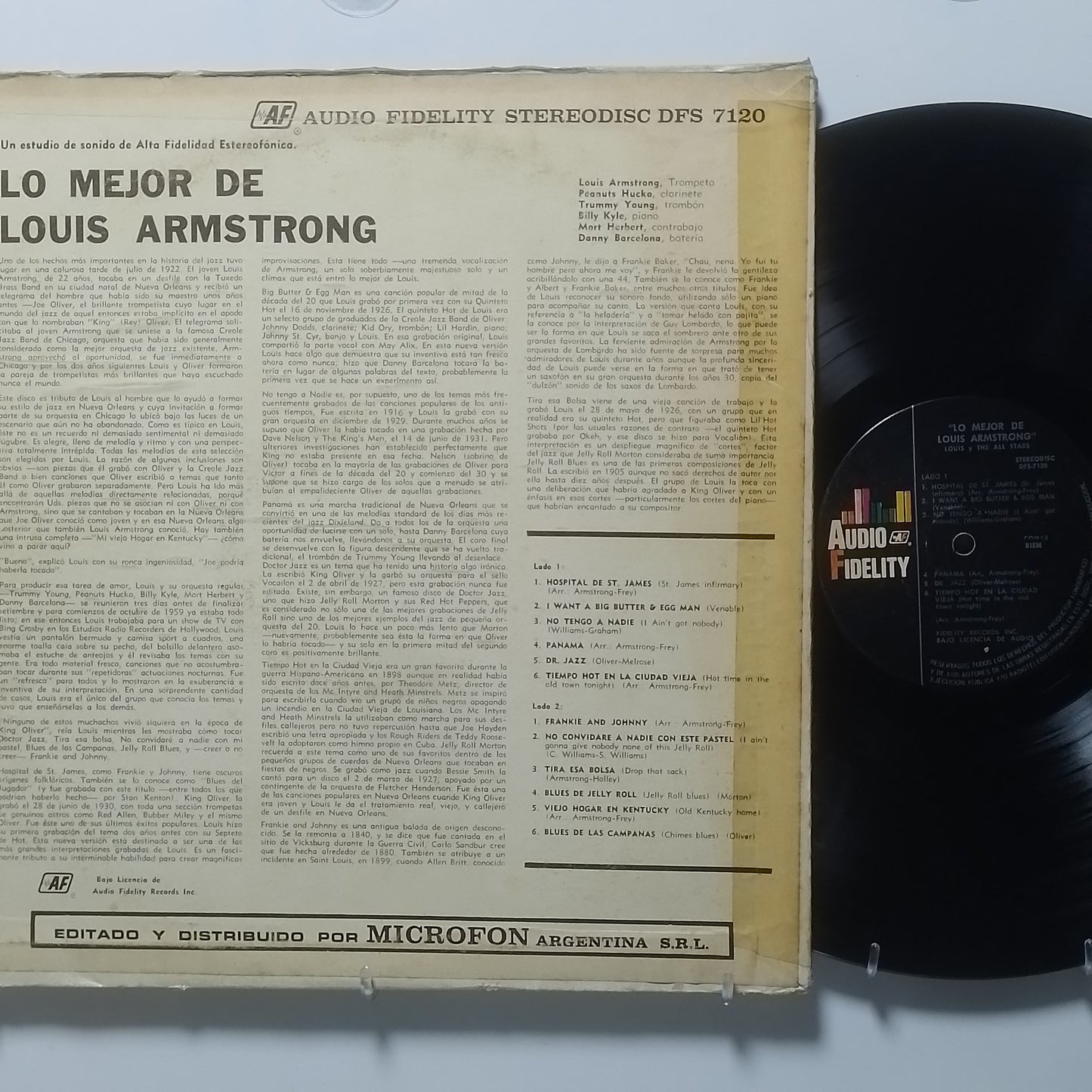 lp Louis Armstrong Lo Mejor De Louis Armstrong made argentina 1964 jazz