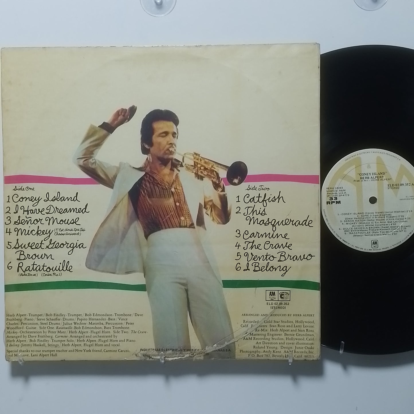 lp Herb Alpert & The T. J. B. Coney Island made usa 1975 jazz