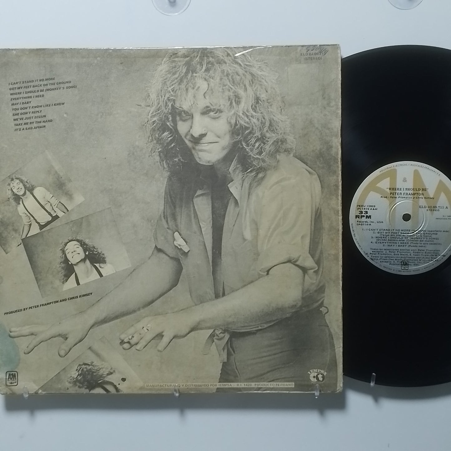 lp Peter Frampton Where I Should Be made peru 1979 rock