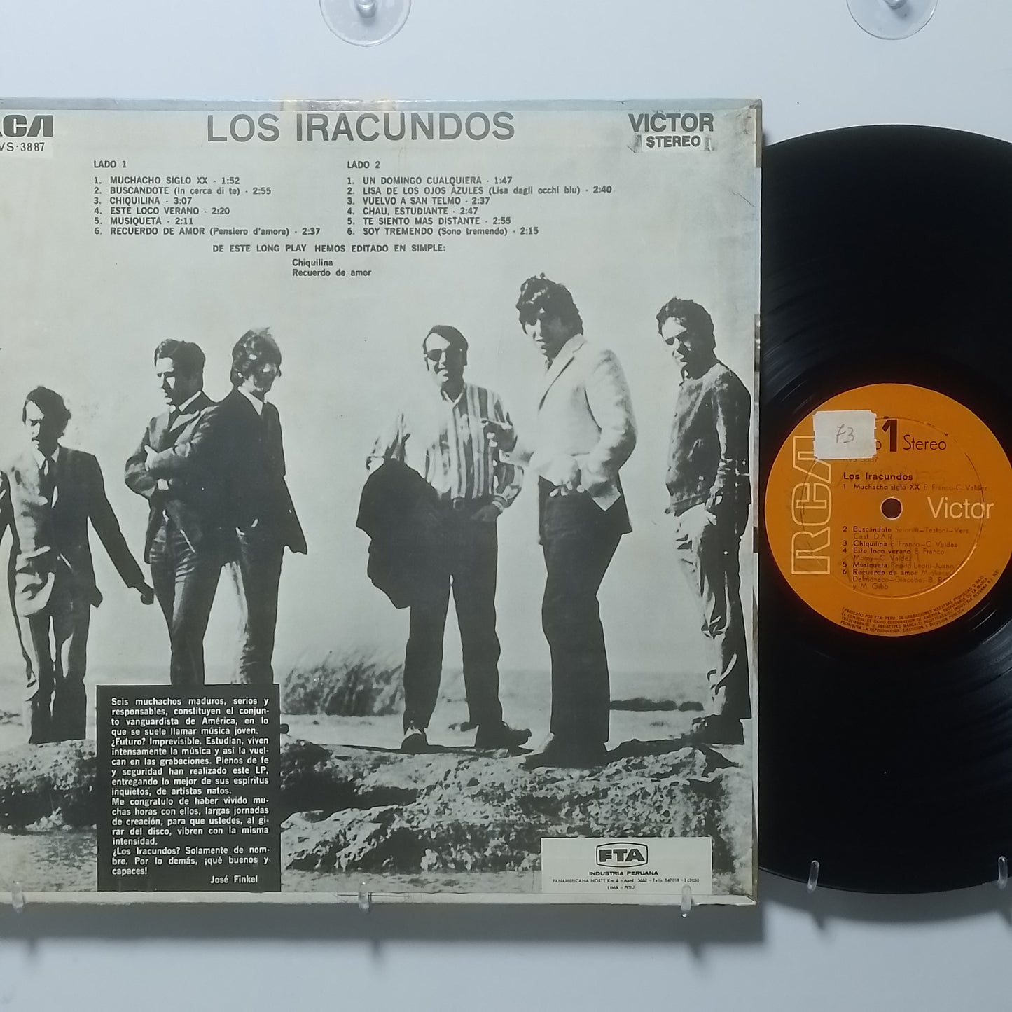 lp Los Iracundos Los Iracundos made peru 1969 latin pop