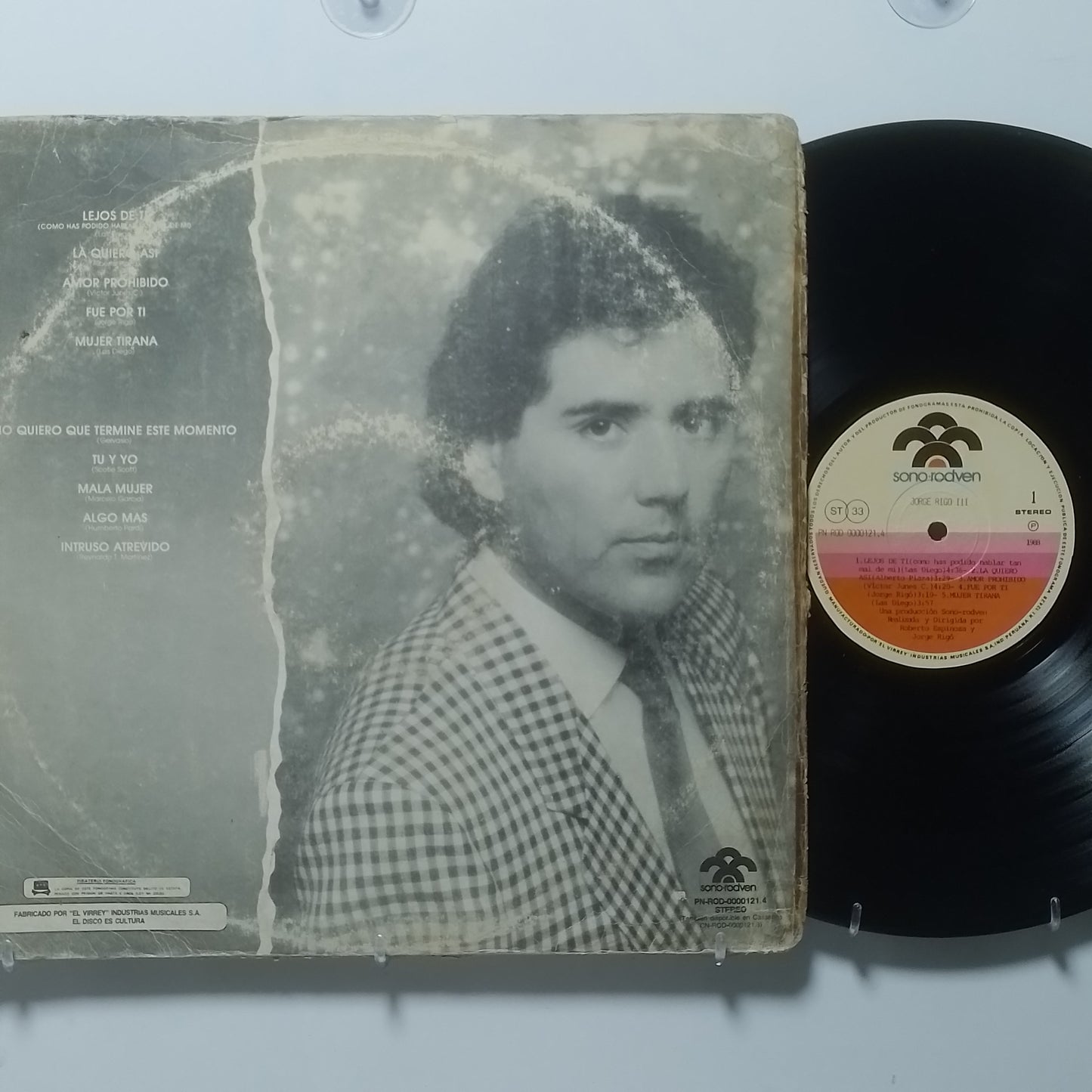 lp Jorge Rigo Rigo III made peru 1988 latin pop