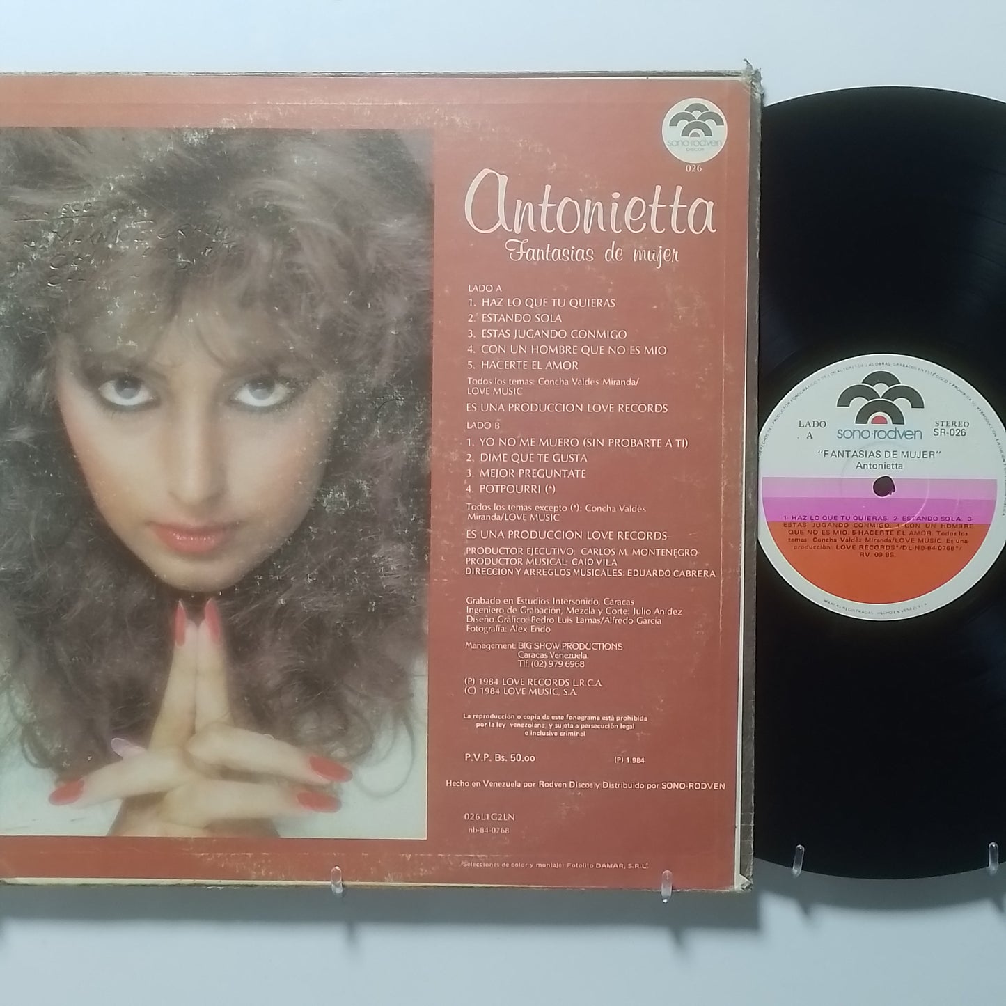 lp Antonietta Fantasias De Mujer made venezuela 1984 latin pop