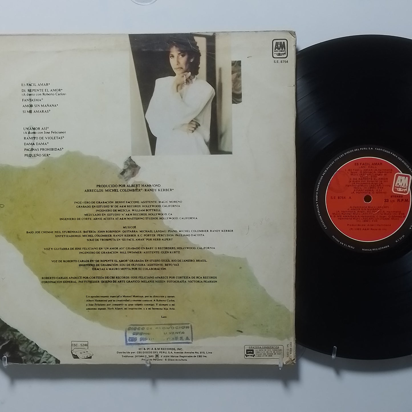 lp Lani Hall Es Facil Amar made peru 1985 latin pop