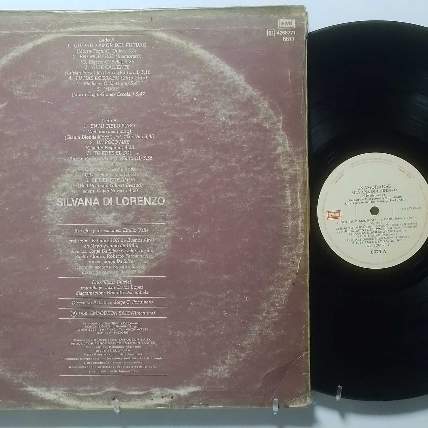 lp Silvana Di Lorenzo Enamorarse made peru 1985 latin balada