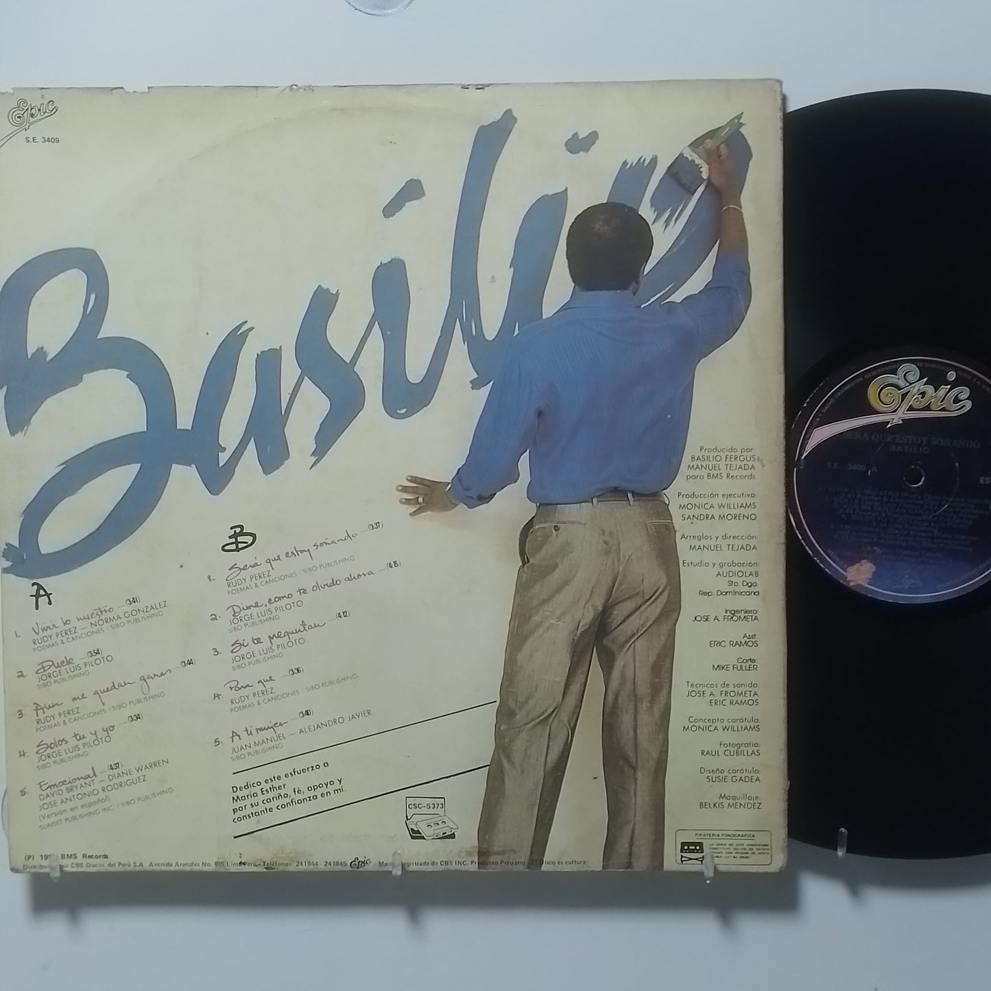 lp Basilio Sera Que Estoy Soñando made peru 1986 latin pop