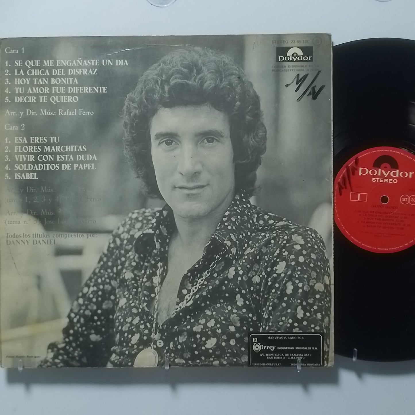 lp Danny Daniel Se Que Me Engañaste Un Dia made peru 1976 pop balada