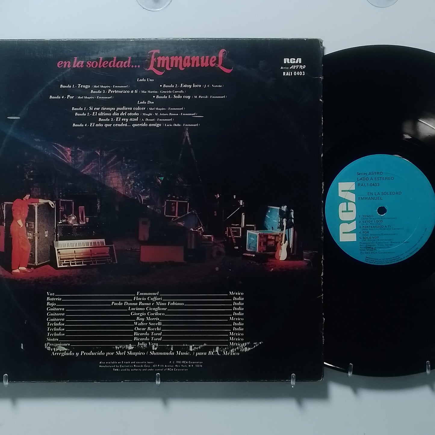 lp Emmanuel en la soledad made usa 1983 latin pop