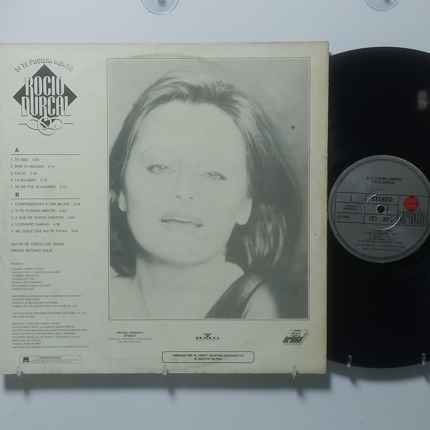 lp rocio durcal si te pudiera mentir made peru 1990 latin pop