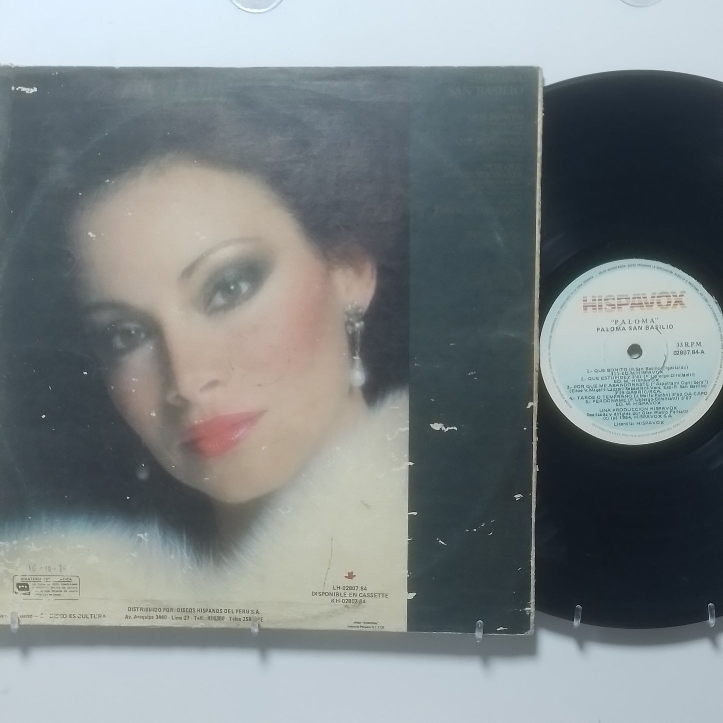 lp paloma san basilio paloma made peru 1984 latin balada