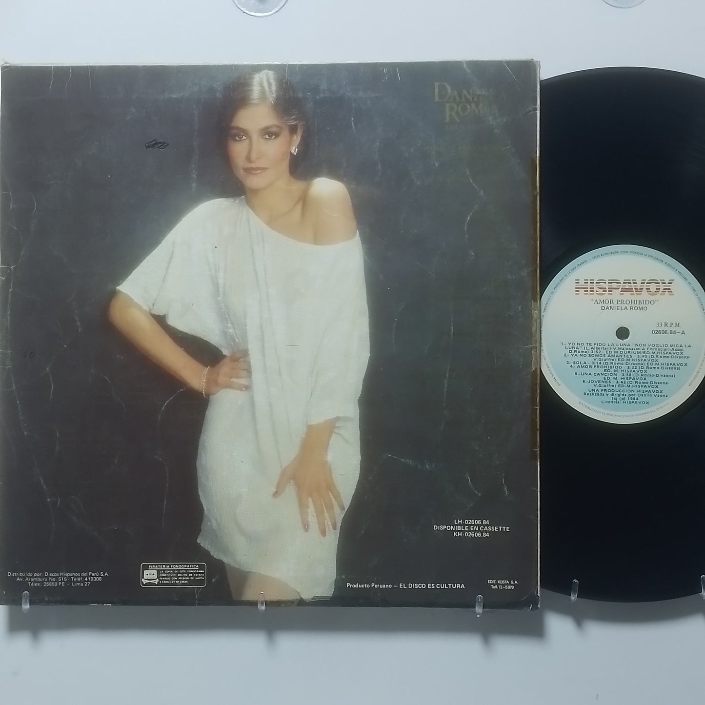 lp Daniela Romo Amor Prohibido made peru 1984 latin pop