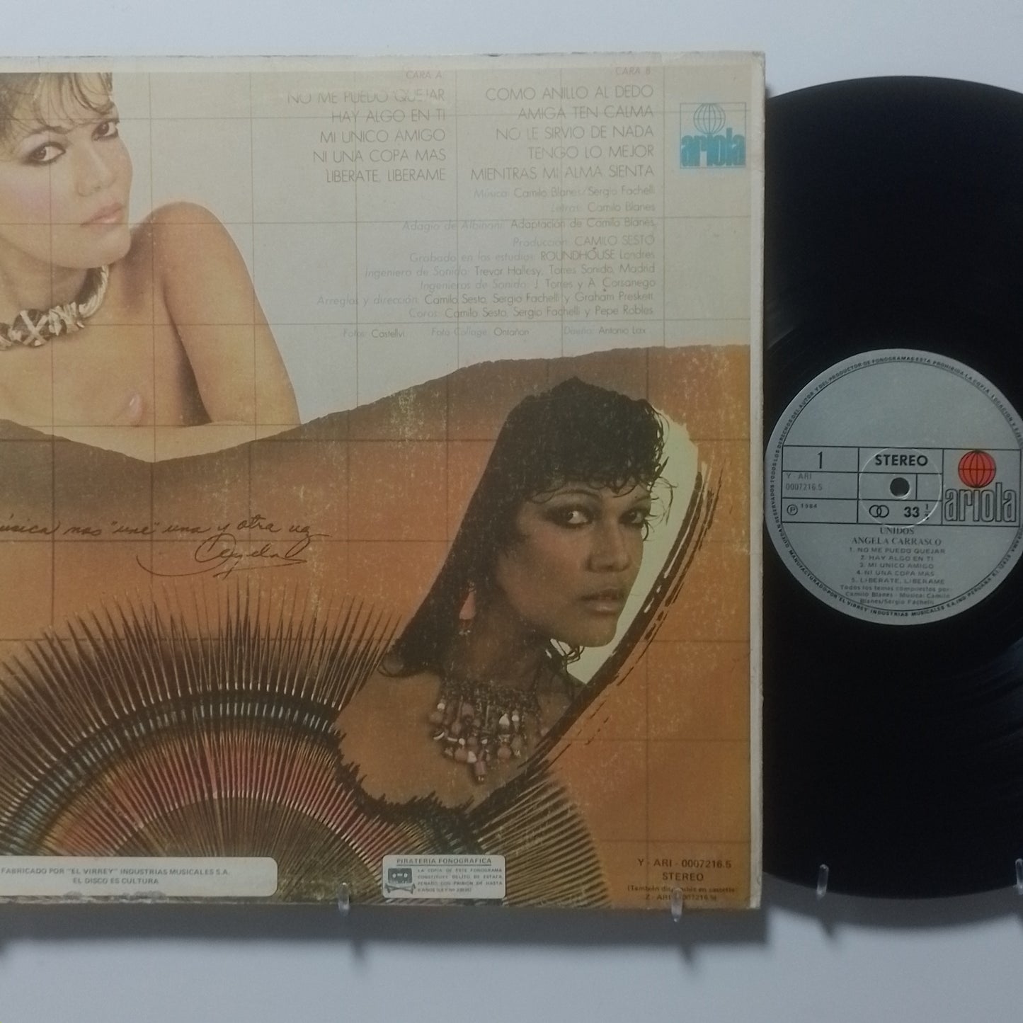 lp angela carrasco unidos made peru 1984 latin pop