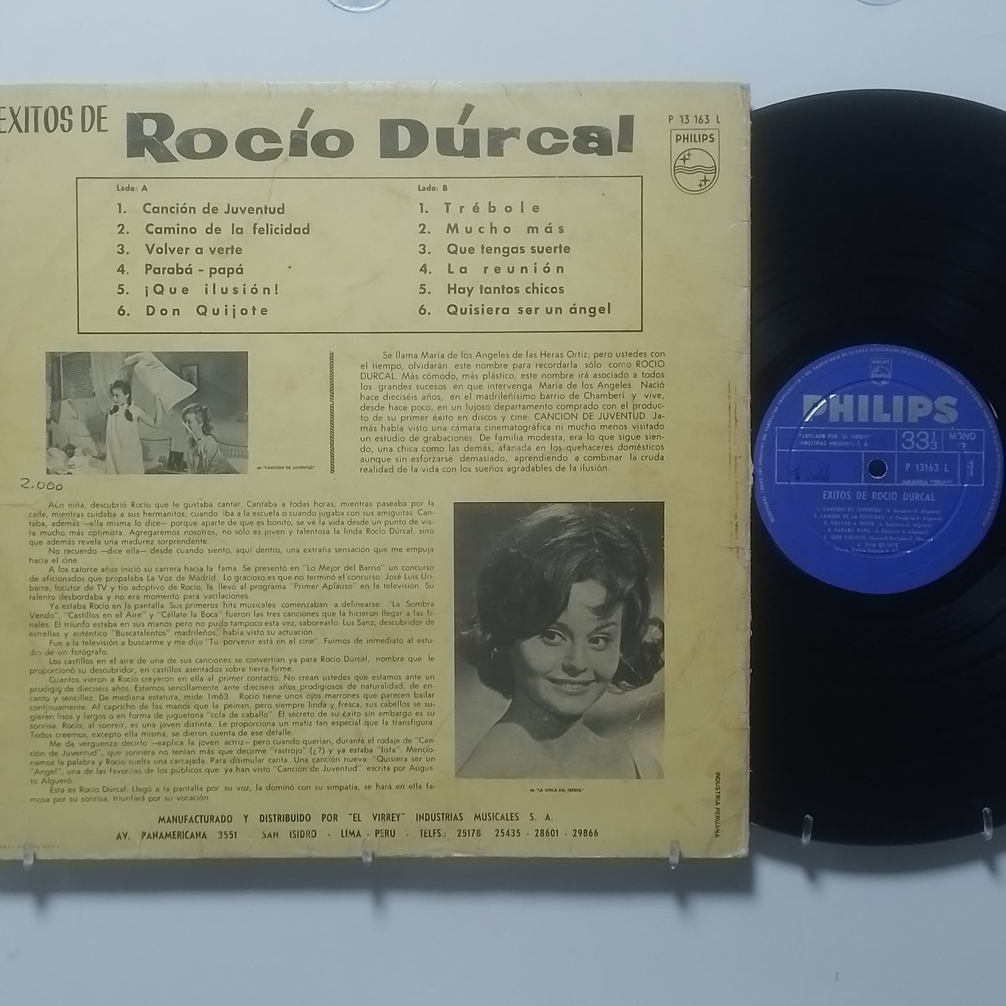 lp Rocio Durcal exitos de Rocio Durcal made peru 1964 balada