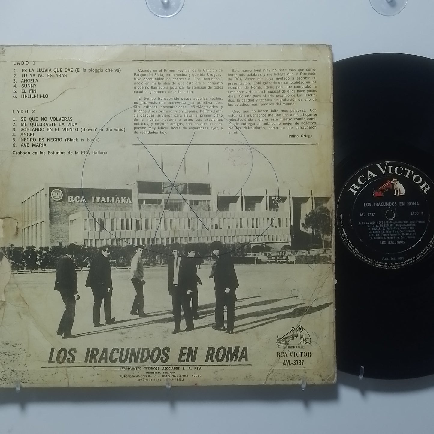 lp los iracundos en roma made peru 1967 latin pop