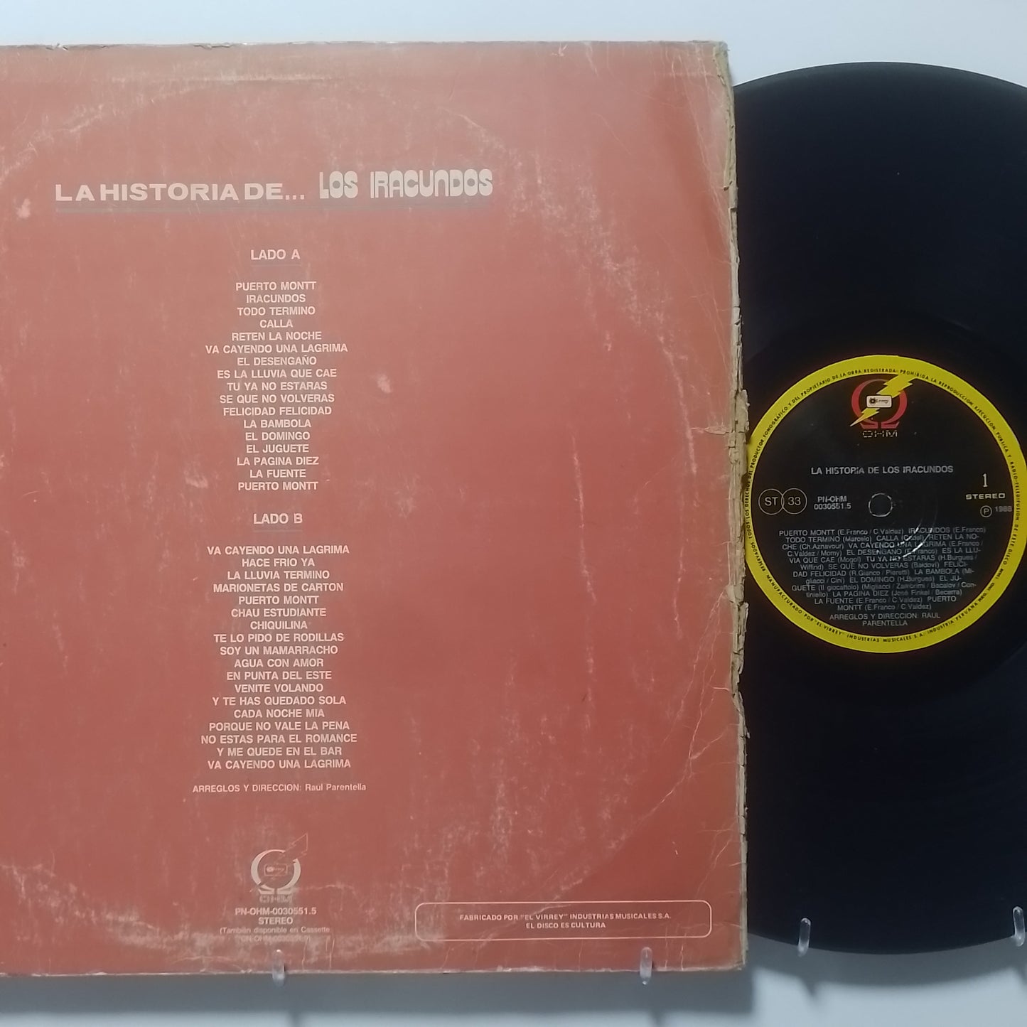 lp Los Iracundos La Historia De Los Iracundos made peru 1987 latin pop