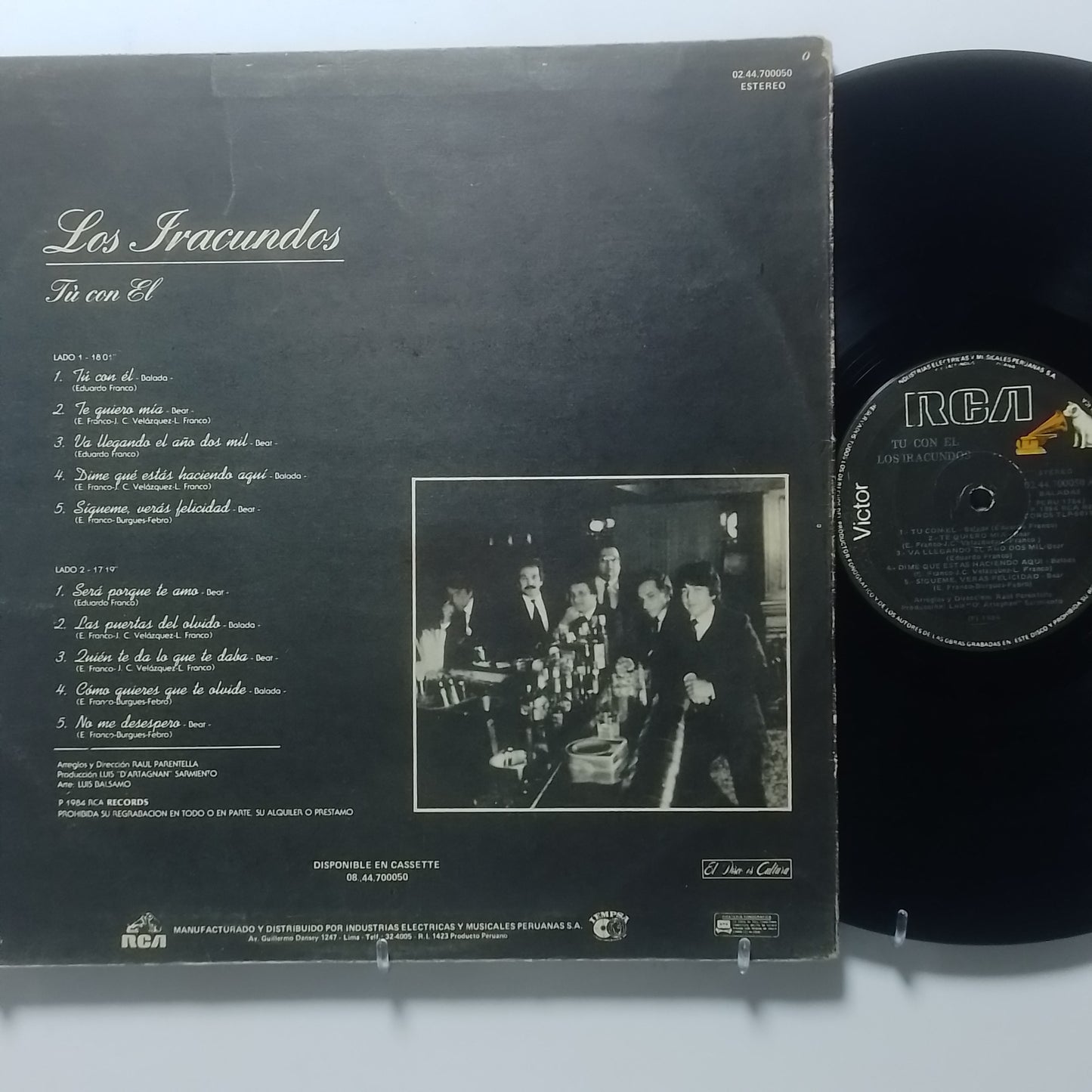 lp los iracundos Tu Con El made peru 1984 latin pop