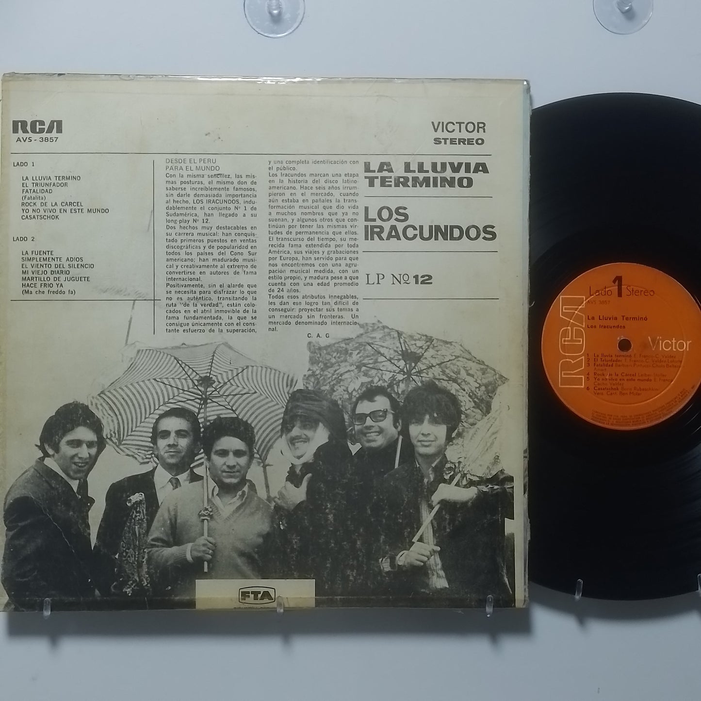 lp los iracundos La Lluvia Termino made peru 1969 latin pop