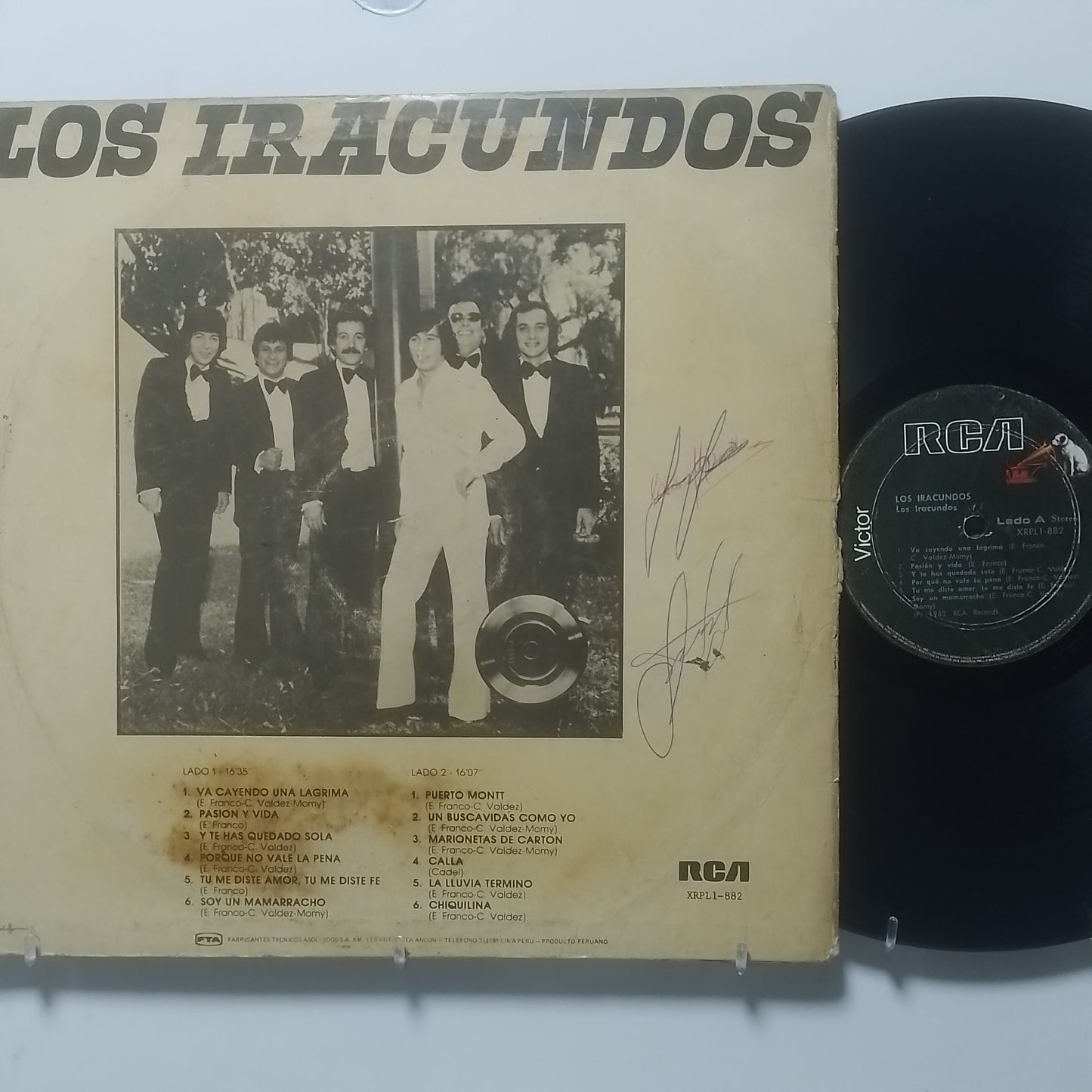 lp Los Iracundos Los Iracundos made peru 1982 latin pop