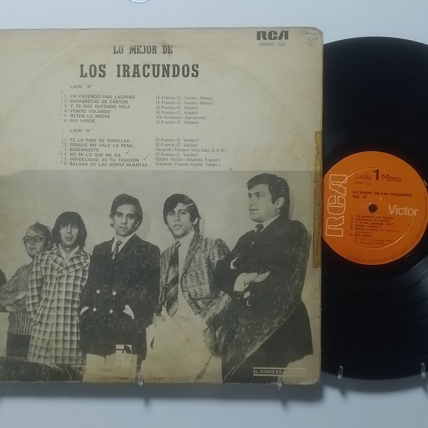 lp Los Iracundos lo mejor de los iracundos vol 2 made peru 1980 latin pop