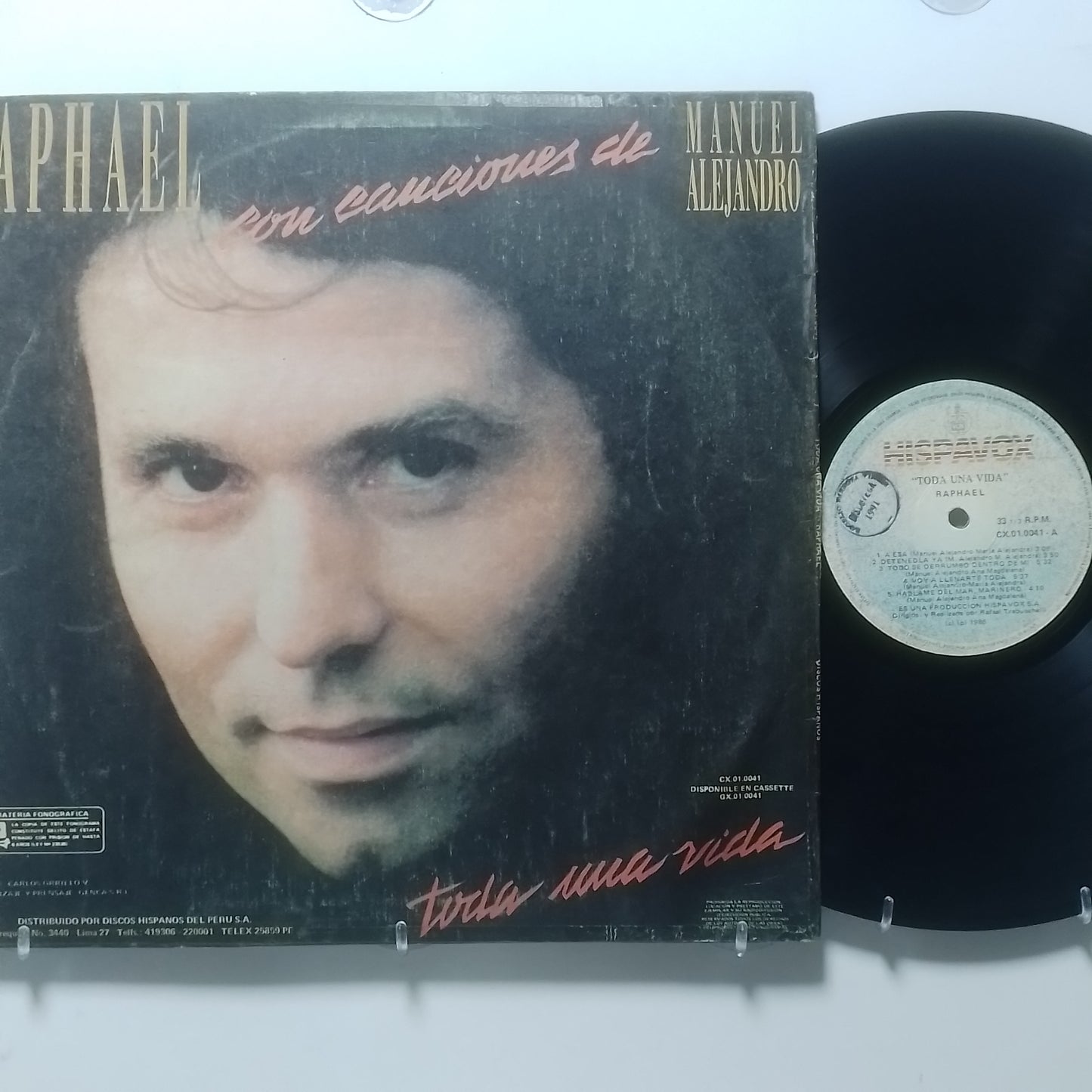 lp Raphael Toda Una Vida made peru 1986 balada español