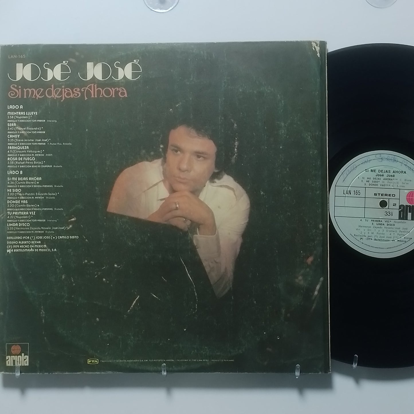 lp jose jose Si Me Dejas Ahora made peru 1979 latin pop